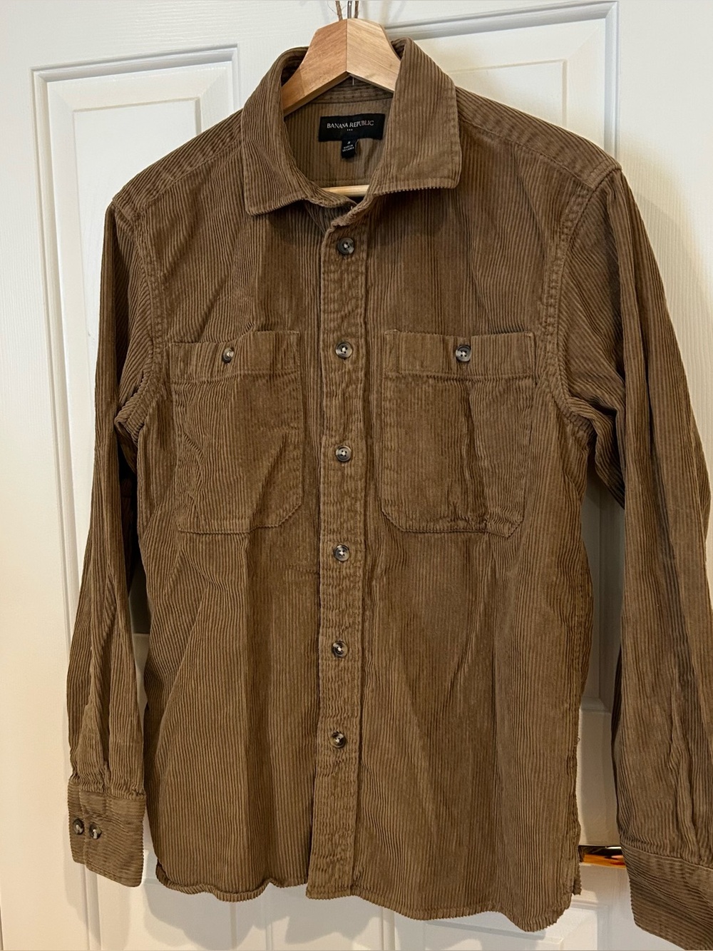 Banana Republic Men's Tan Corduroy Shirt Jacket